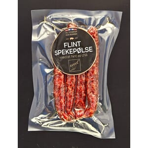 Nyyyt Flint spekepølse 180 gram