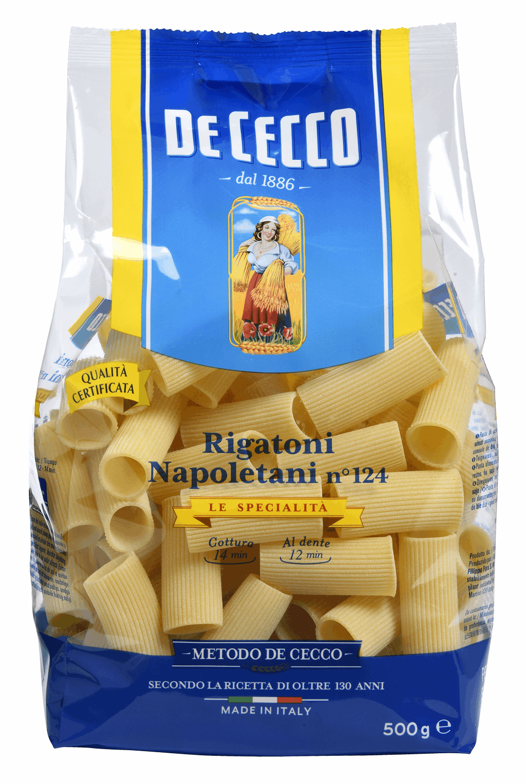 De Cecco rigatoni napoletani 500 gram - Mise En Place