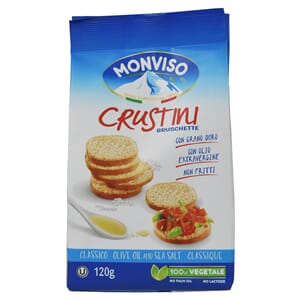 Panmonviso crustini m/olje & sjøsalt 120 gram