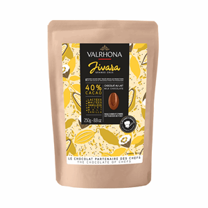 Valrhona Jivara 40% pellets til hjemmebaking 250 gram