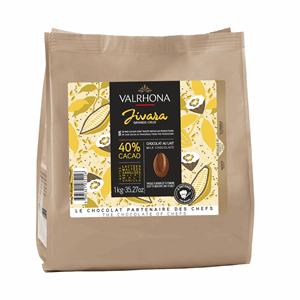Valrhona Jivara 40 % pellets spesial 1 kilo