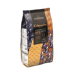 Valrhona Komuntu 80 % pellets 3 kilo