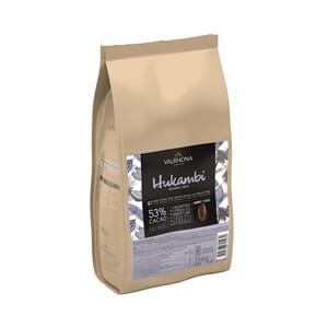 Valhrona Hukambi 53 % pellets 3 kilo