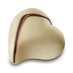 Valrhona konfekt Coeur Vanilje hvit 2 kilo